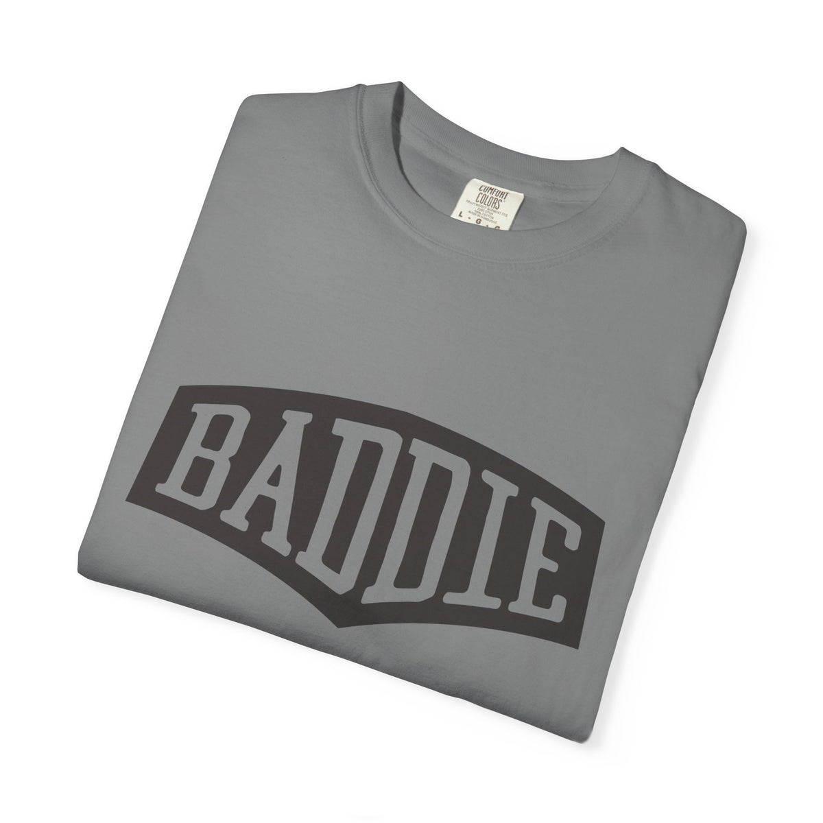 Baddie Graphic Tee — Retro Block Letter Streetwear T‑Shirt
