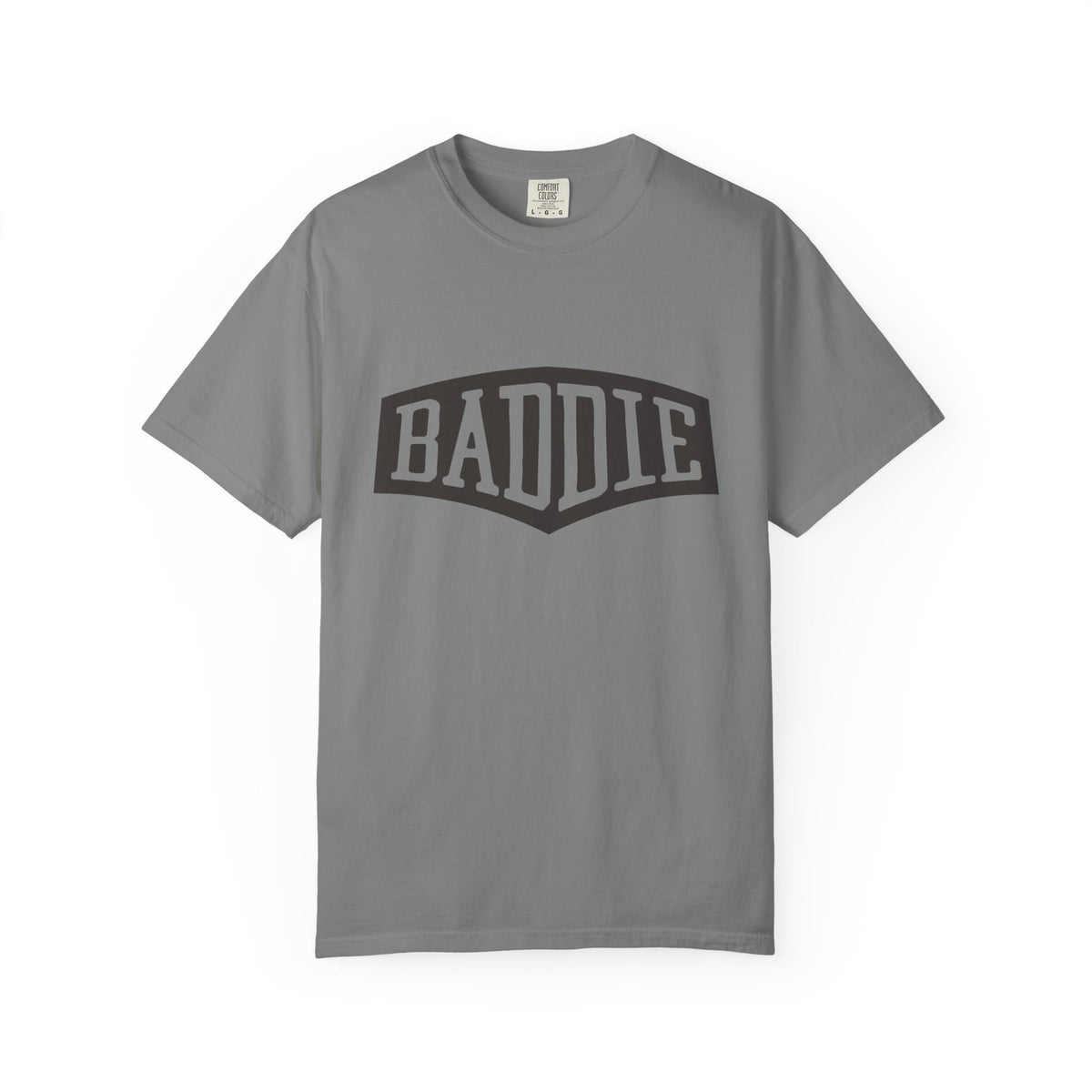 Baddie Graphic Tee — Retro Block Letter Streetwear T‑Shirt