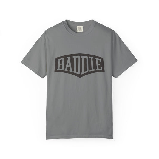 Baddie Graphic Tee — Retro Block Letter Streetwear T‑Shirt
