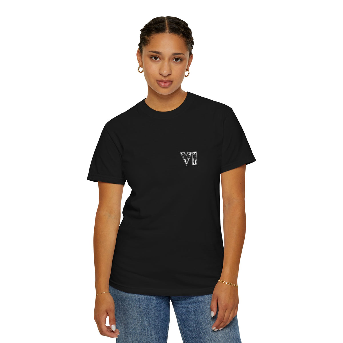 VI Action Graphic T-Shirt — Retro Movie Poster Design